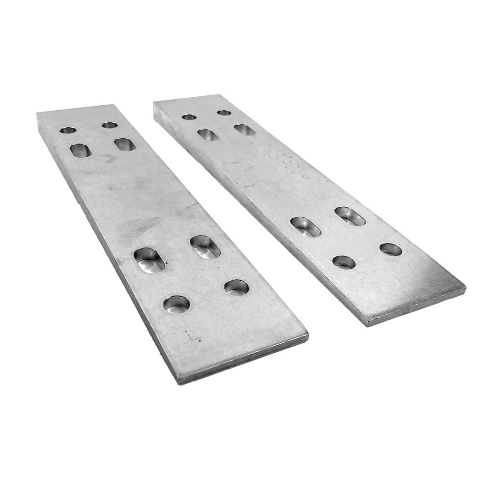 Bob's Machine Reversible Transom Wedges 2 Degrees - Aluminum Finish - Deckhand Marine Supply