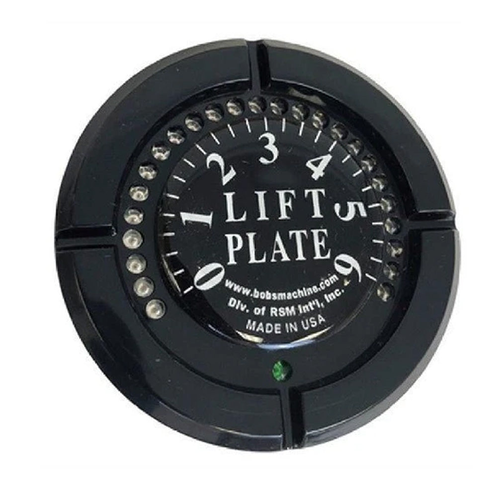 Bob's Machine LED Jack Plate Gauge - Black - Deckhand Marine Supply