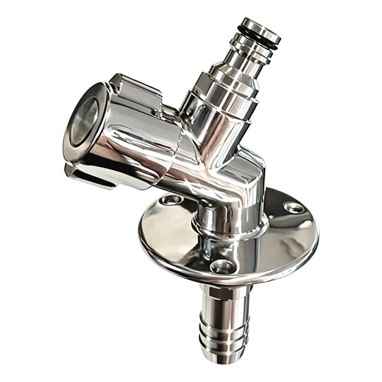 Flushmaster Quarter Turn Quick Connect Water Spigot - 45-Degree