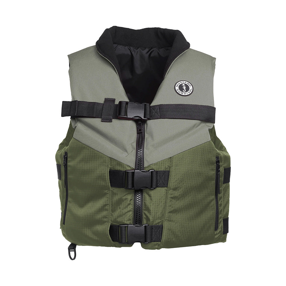 Mustang Accel Foam Vest - Green/Grey - Large
