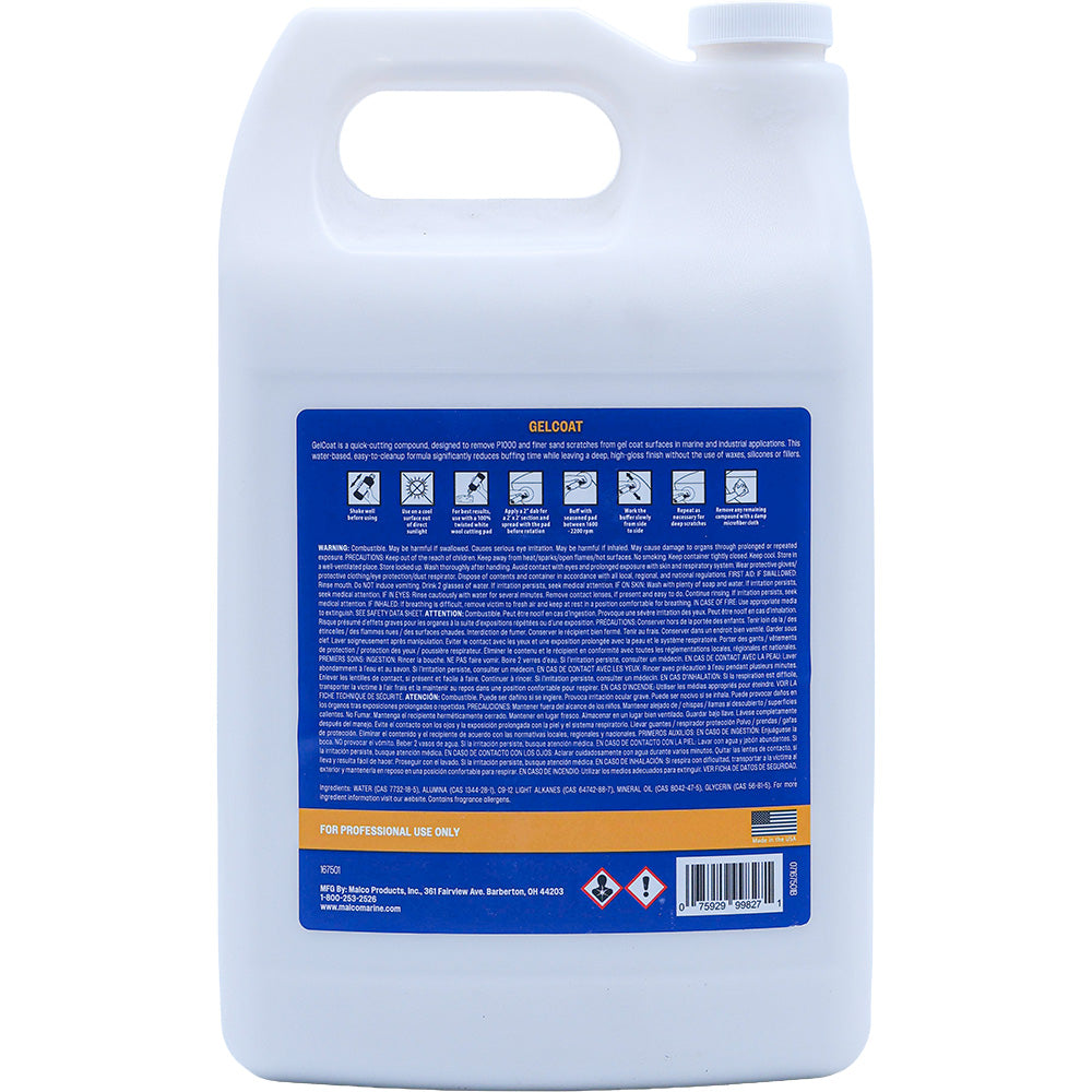 Malco GelCoat Compound - 1 Gallon *Case of 4