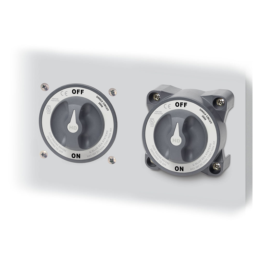 Blue Sea 3001 HD-Series Battery Switch Single Circuit ON/OFF w/AFD - Deckhand Marine Supply