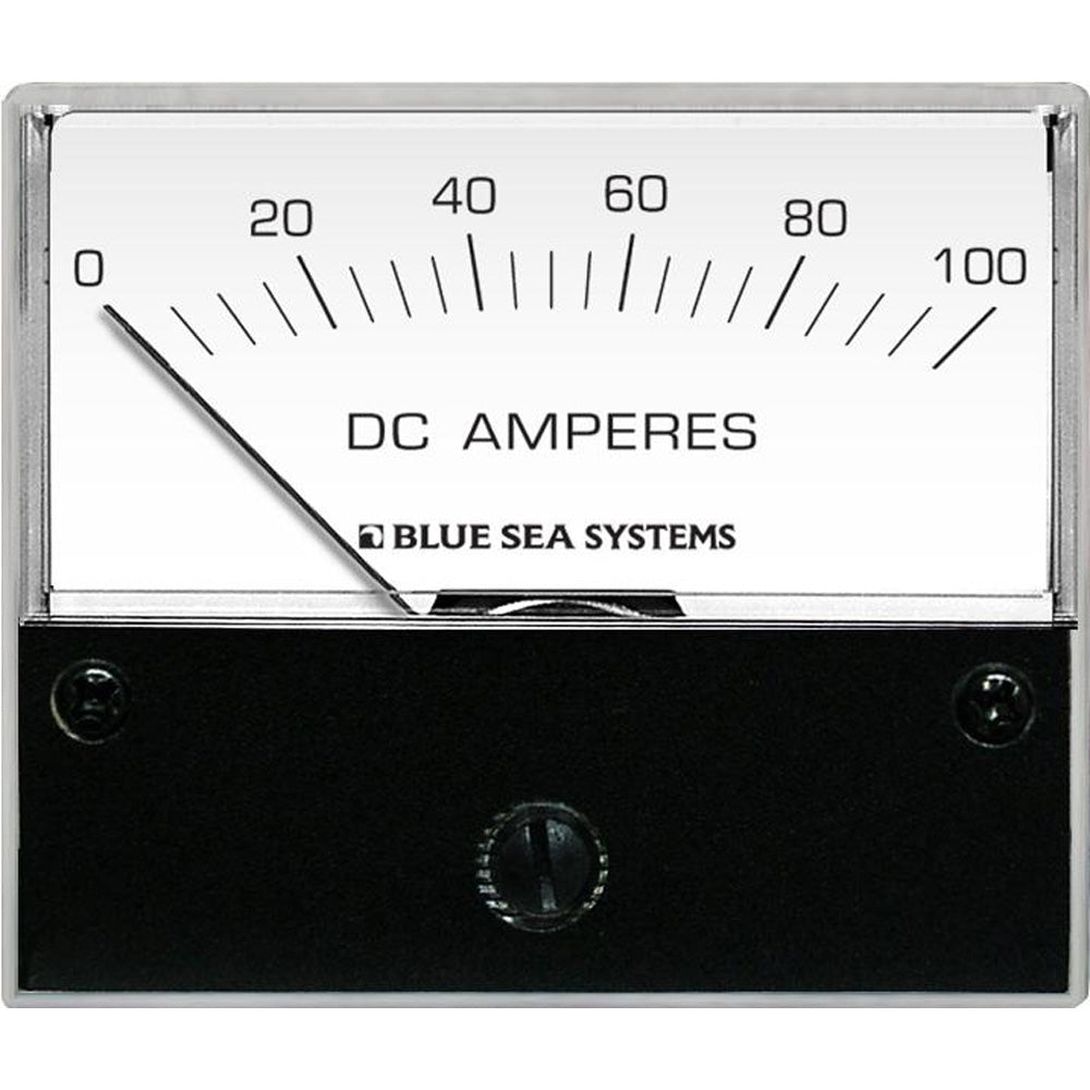 Blue Sea 8017 DC Analog Ammeter - 2-3/4" Face, 0-100 Amperes DC - Deckhand Marine Supply