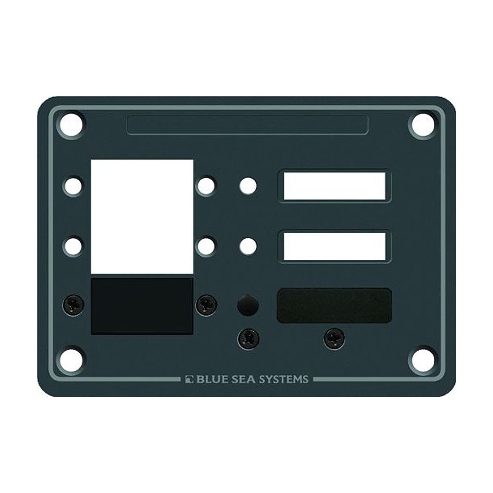 Blue Sea 8088 3 Position DC C-Series Panel - Blank - Deckhand Marine Supply