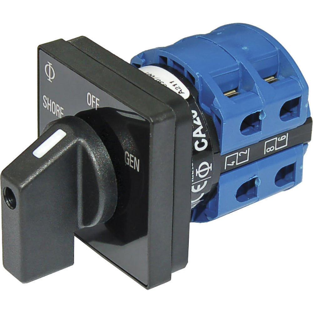 Blue Sea 9009 Switch, AC 120VAC 32A OFF +2 Position - Deckhand Marine Supply