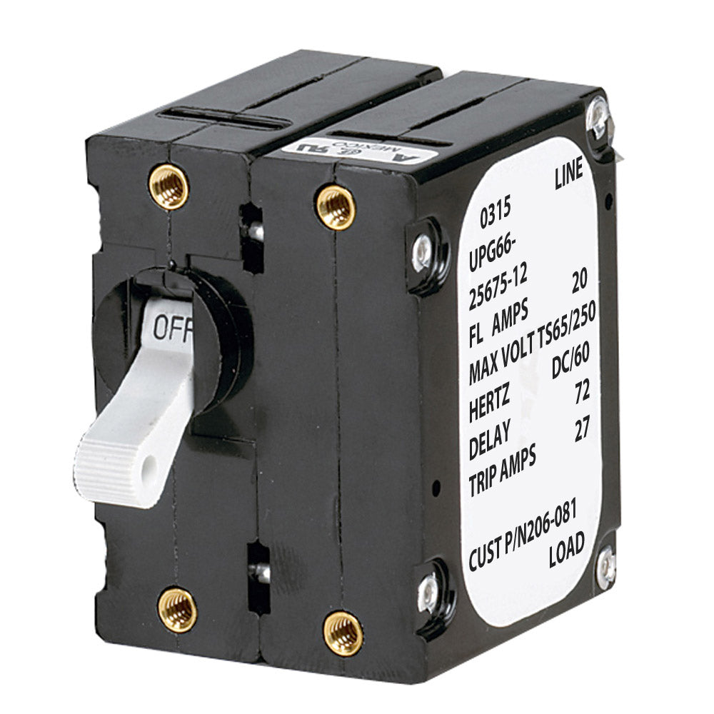 Paneltronics 'A' Frame Magnetic Circuit Breaker - 5 Amps - Double Pole - Deckhand Marine Supply