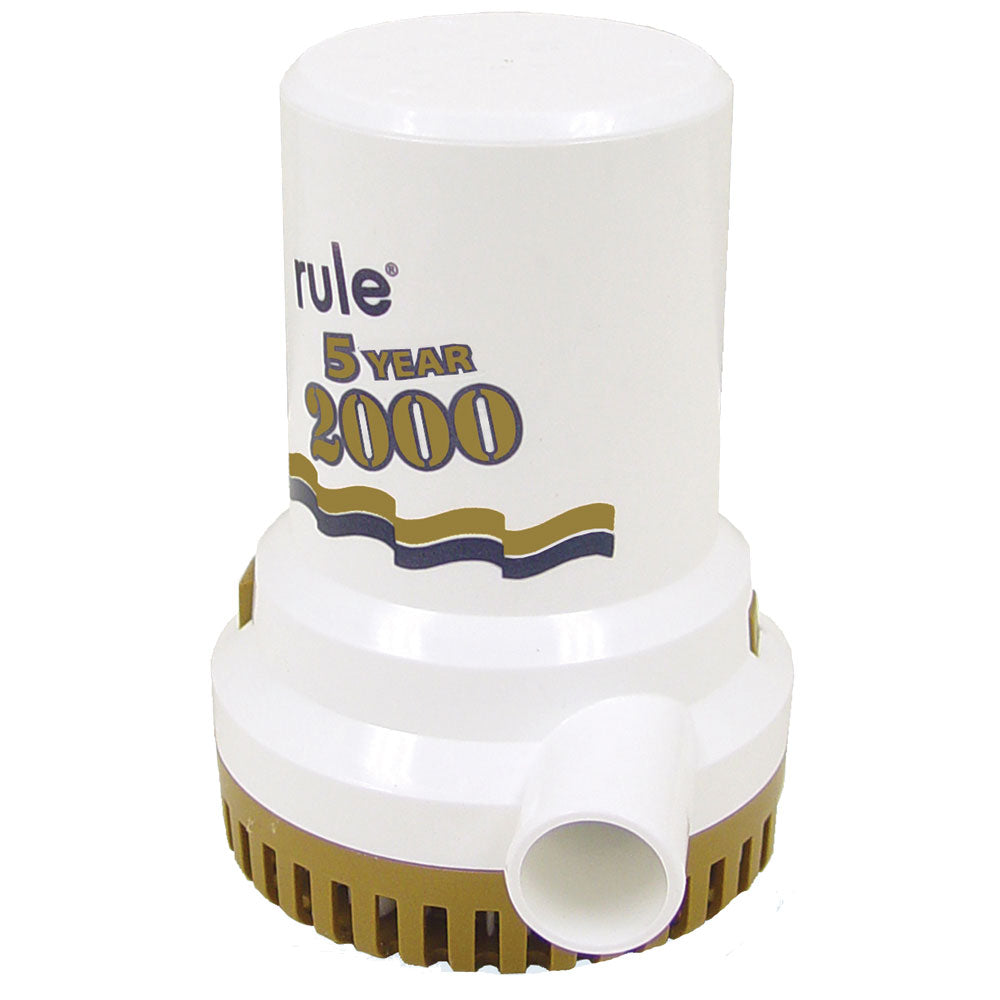 Rule 2000 G.P.H. "Gold Series" Bilge Pump - Deckhand Marine Supply