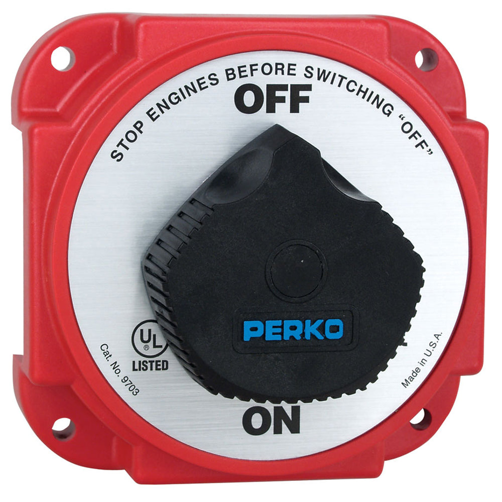 Perko 9703DP Heavy Duty Battery Disconnect Switch w/ Alternator Field Disconnect - Deckhand Marine Supply