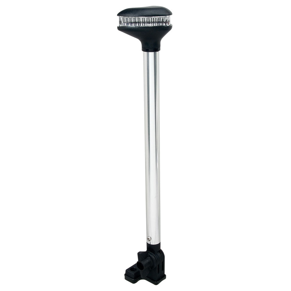 Perko Stealth Series - L.E.D. Fold Down White All-Round Light - 13-3/8 - Deckhand Marine Supply