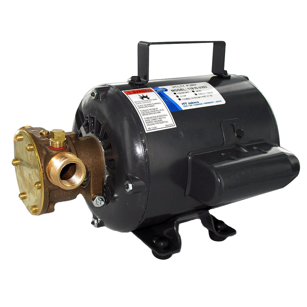 Jabsco Bronze AC Motor Pump Unit - 115v - Deckhand Marine Supply