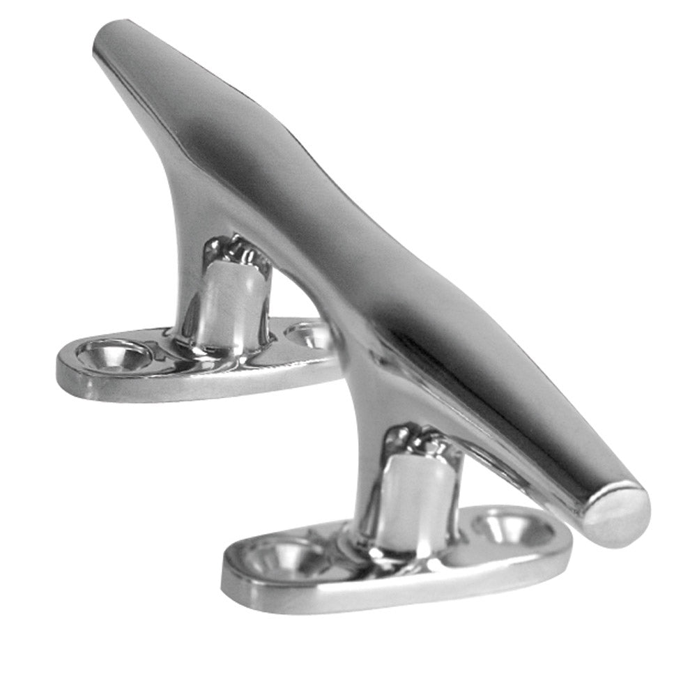 Whitecap Heavy Duty Hollow Base Stainless Steel Cleat - 8" - Deckhand Marine Supply