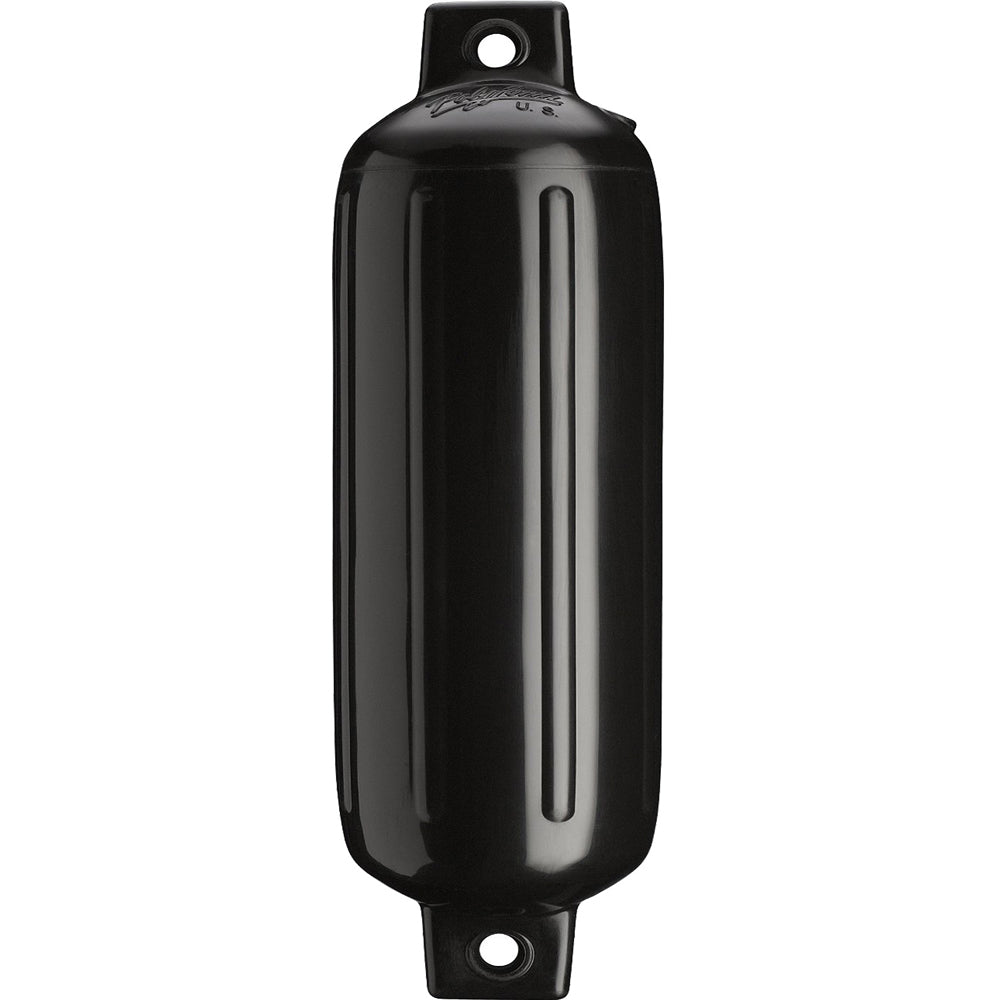 Polyform G-4 Twin Eye Fender 6.5" x 22" - Black - Deckhand Marine Supply