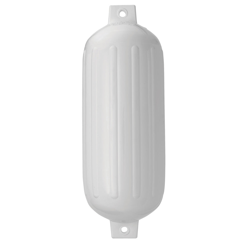 Polyform G-6 Twin Eye Fender 11" x 30" - White - Deckhand Marine Supply