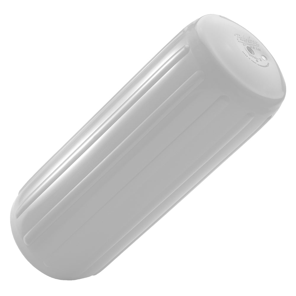 Polyform HTM-4 Fender 13.5" x 34.8" - White - Deckhand Marine Supply