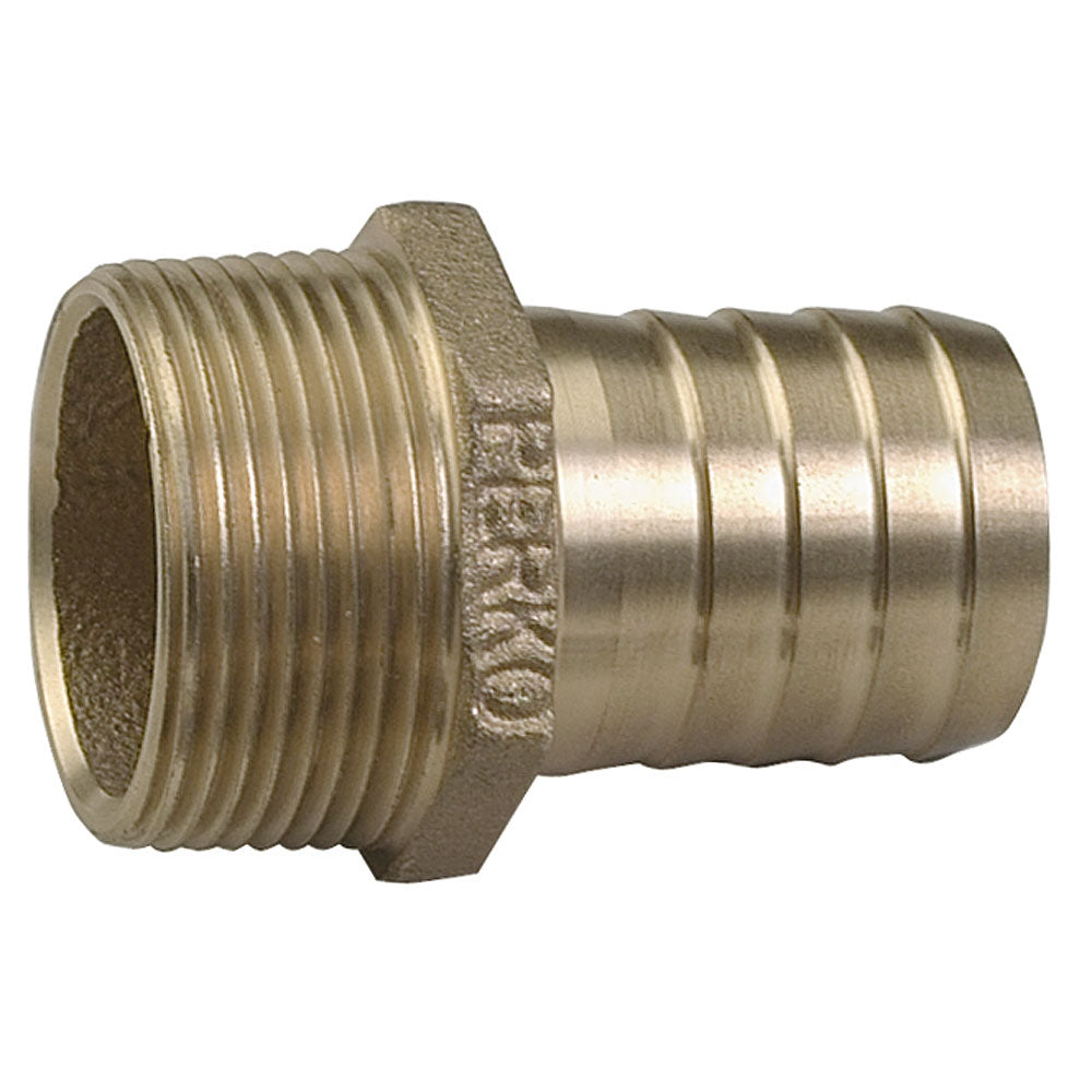 Perko 1-1/2 Pipe To Hose Adapter Straight Bronze MADE IN THE USA - Deckhand Marine Supply