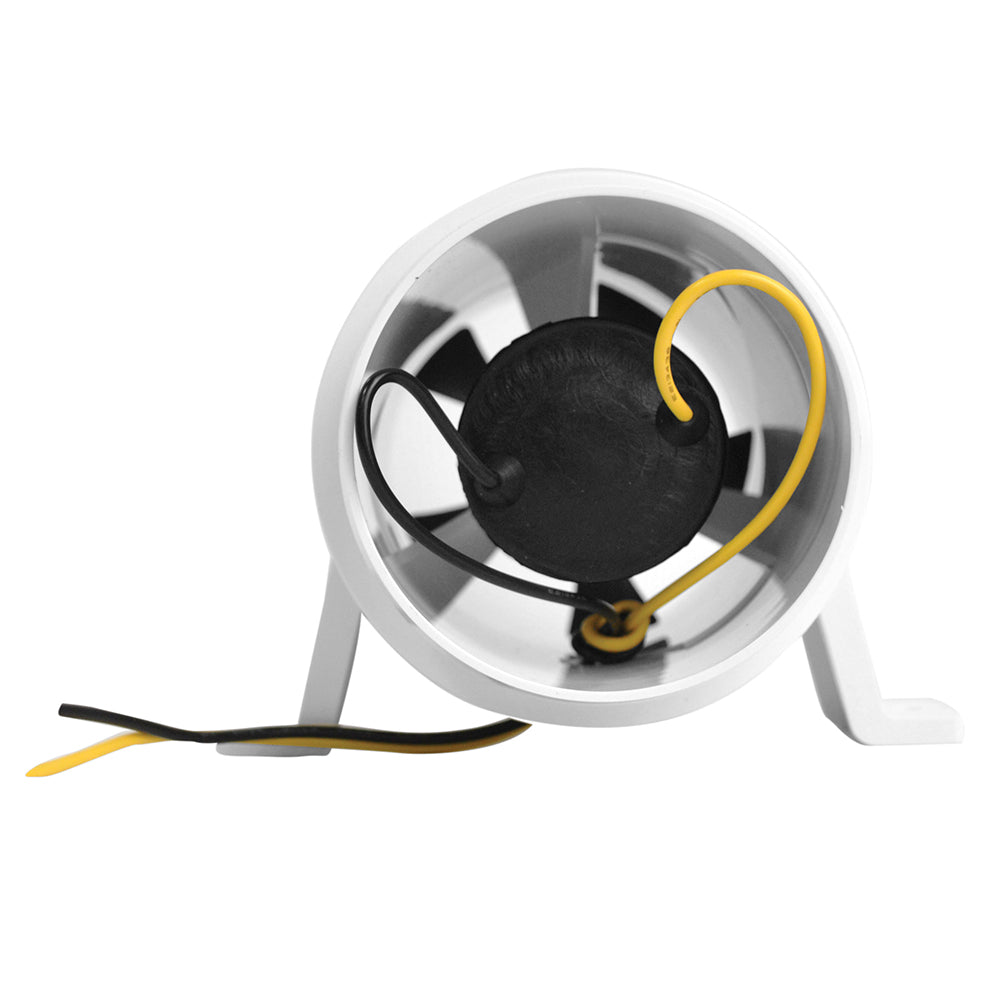 Attwood Turbo 3000 Series Water-Resitant, In-Line Blower - 12V - White - Deckhand Marine Supply