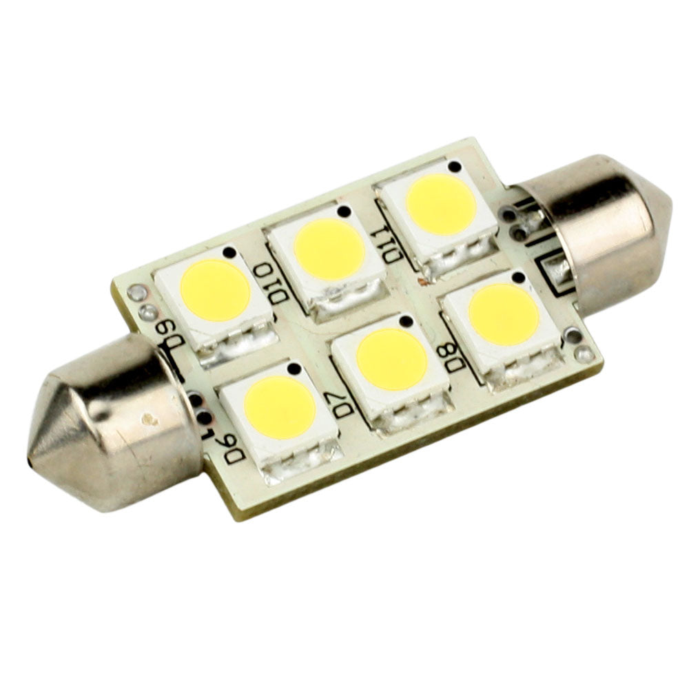 Lunasea Single-Sided 6 LED Festoon - 10-30VDC/1.5W/97 Lumens - Warm White - Deckhand Marine Supply