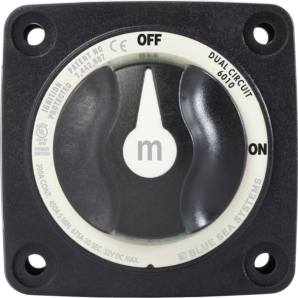 Blue Sea 6010200 Battery Switch Dual Circuit - Black - Deckhand Marine Supply
