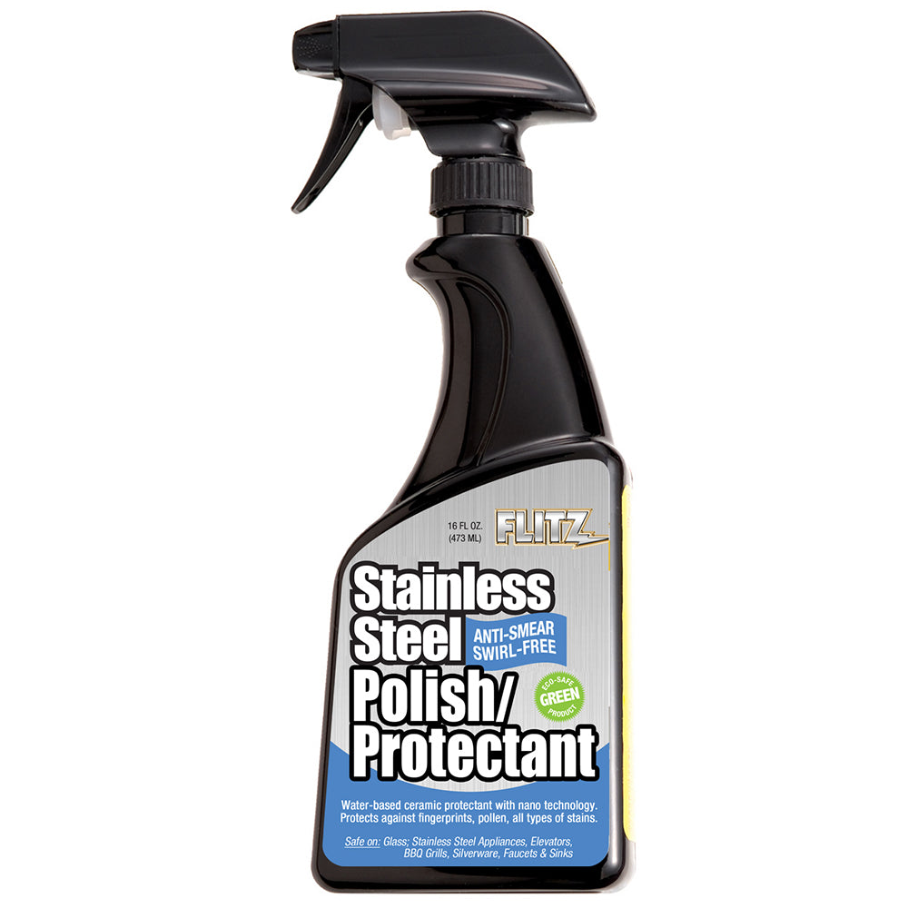 Flitz Stainless Steel Polish/Protectant - 16oz Spray - Deckhand Marine Supply