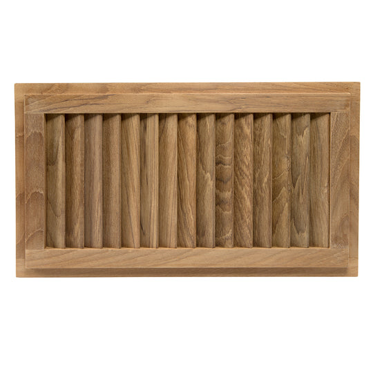 Whitecap Teak Louvered Insert - 16" x 9-1/8" x 3/4" - Deckhand Marine Supply