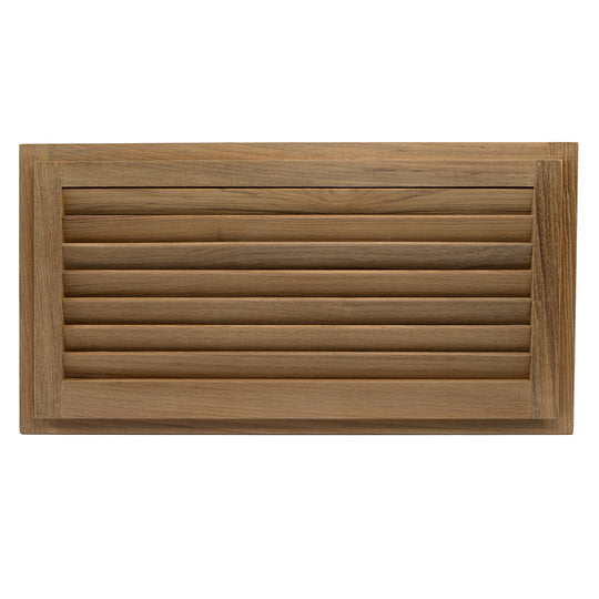 Whitecap Teak Louvered Insert - 9-3/8" x 18" x 3/4" - Deckhand Marine Supply