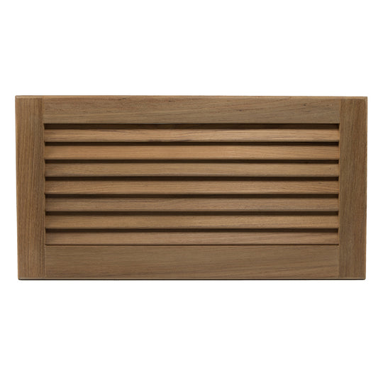 Whitecap Teak Louvered Insert - 9-3/8" x 18" x 3/4" - Deckhand Marine Supply