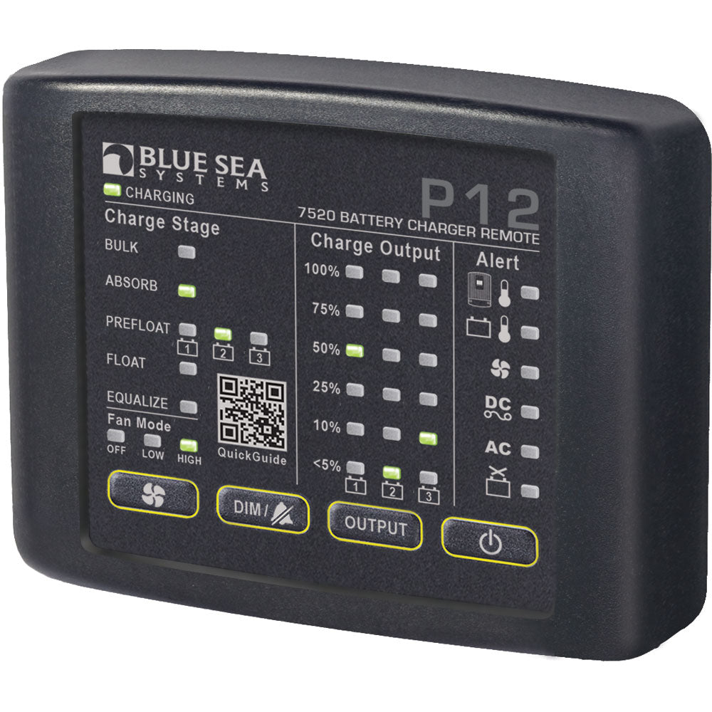 Blue Sea 7520 P12 LED Remote f/Battery Chargers - Deckhand Marine Supply
