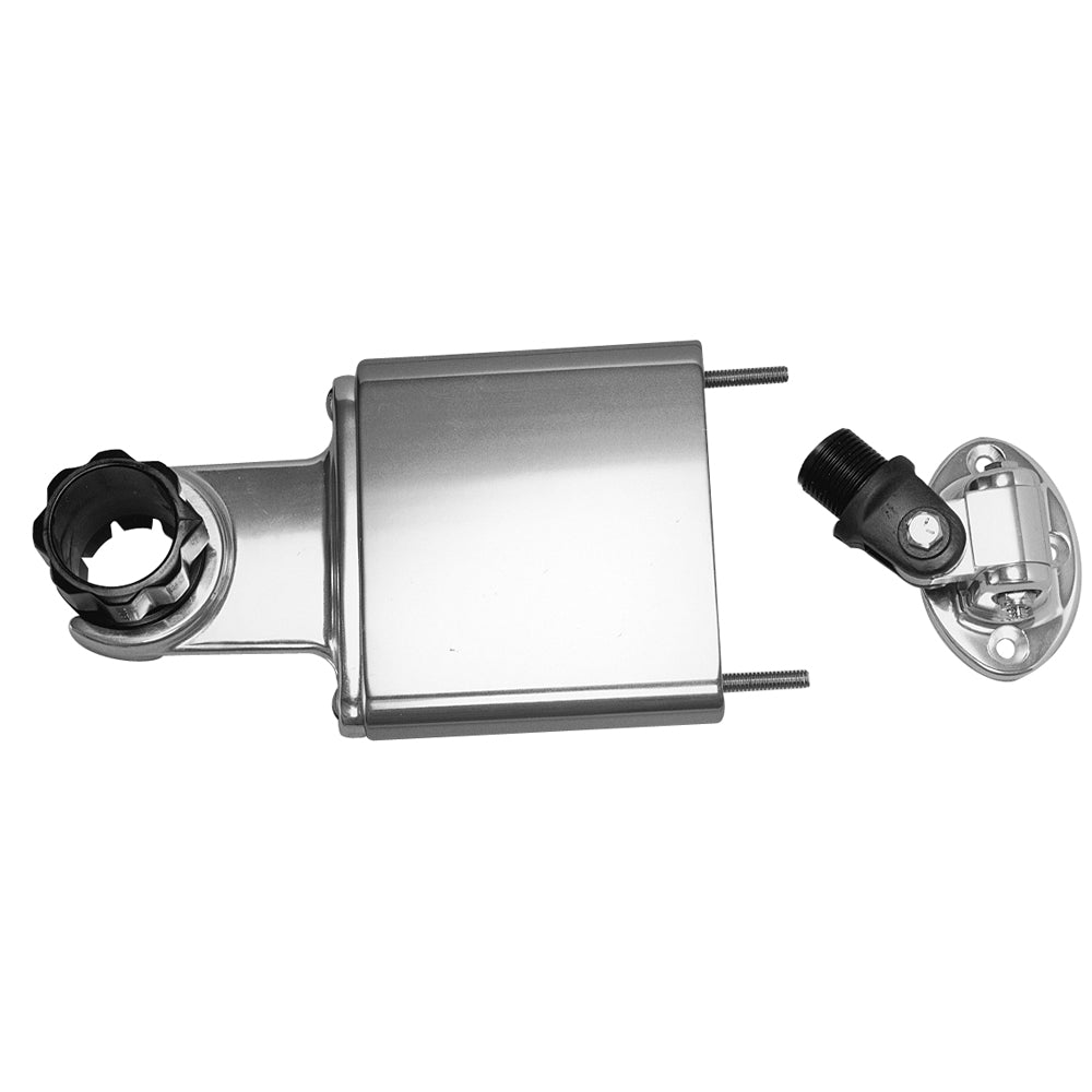 Rupp Standard Antenna Mount Support w/4-Way Base, Spacer & 1.5" Collar - Deckhand Marine Supply