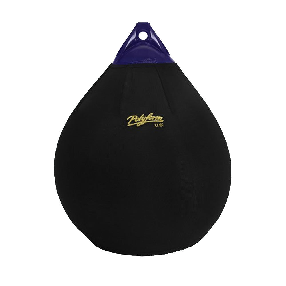 Polyform Fender Cover f/A-2 Fender - Black - Deckhand Marine Supply