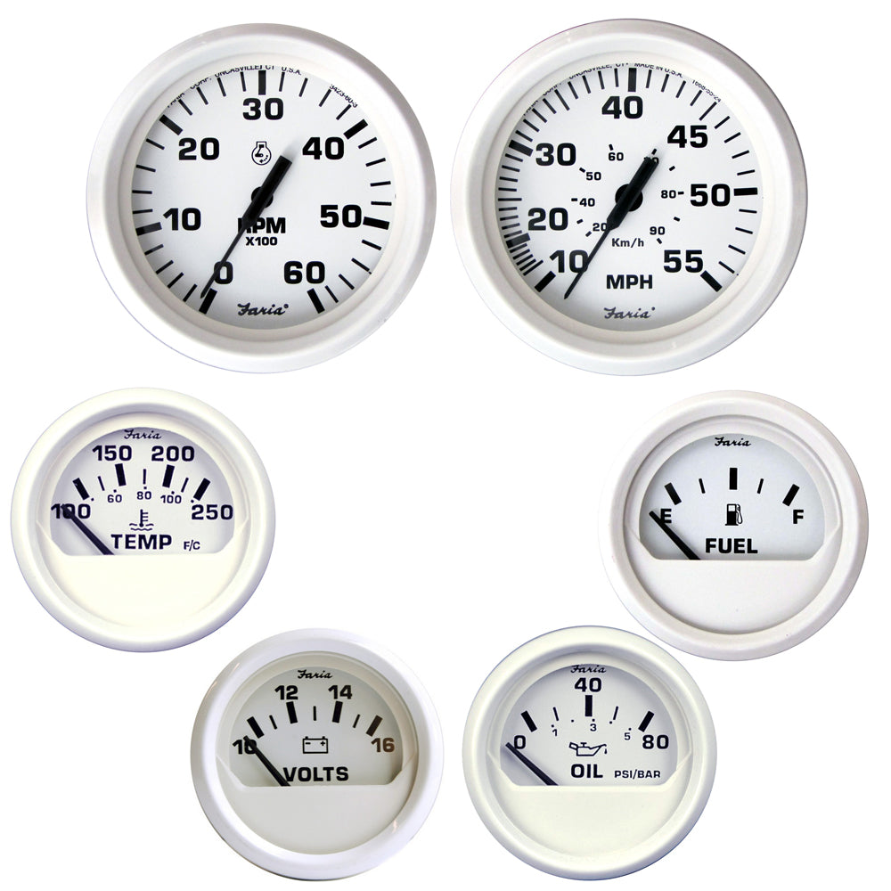 Faria Dress White Boxed Set - Inboard Motors - Deckhand Marine Supply
