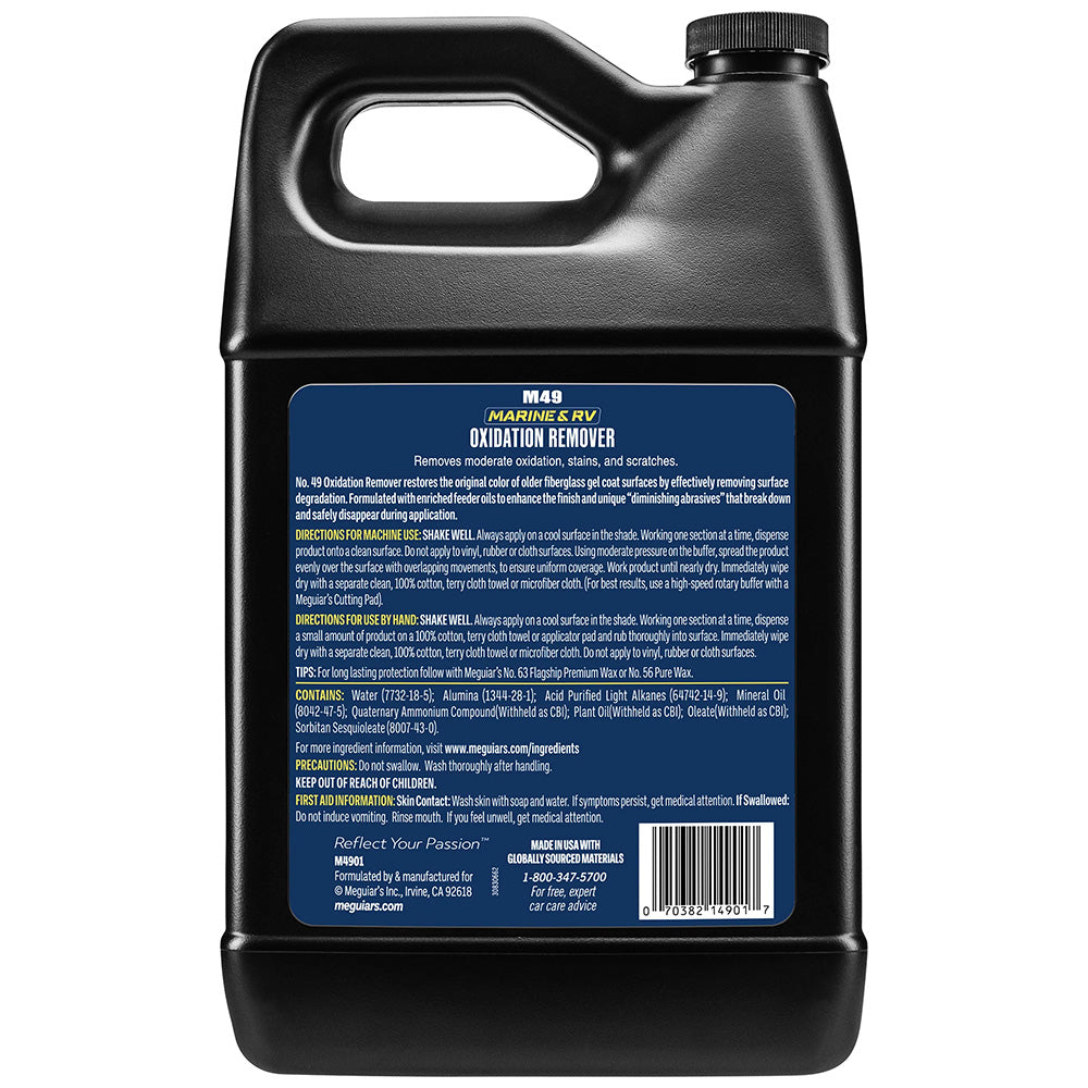 Meguiar's #49 Mirror Glaze HD Oxidation Remover - 1 Gallon - Deckhand Marine Supply