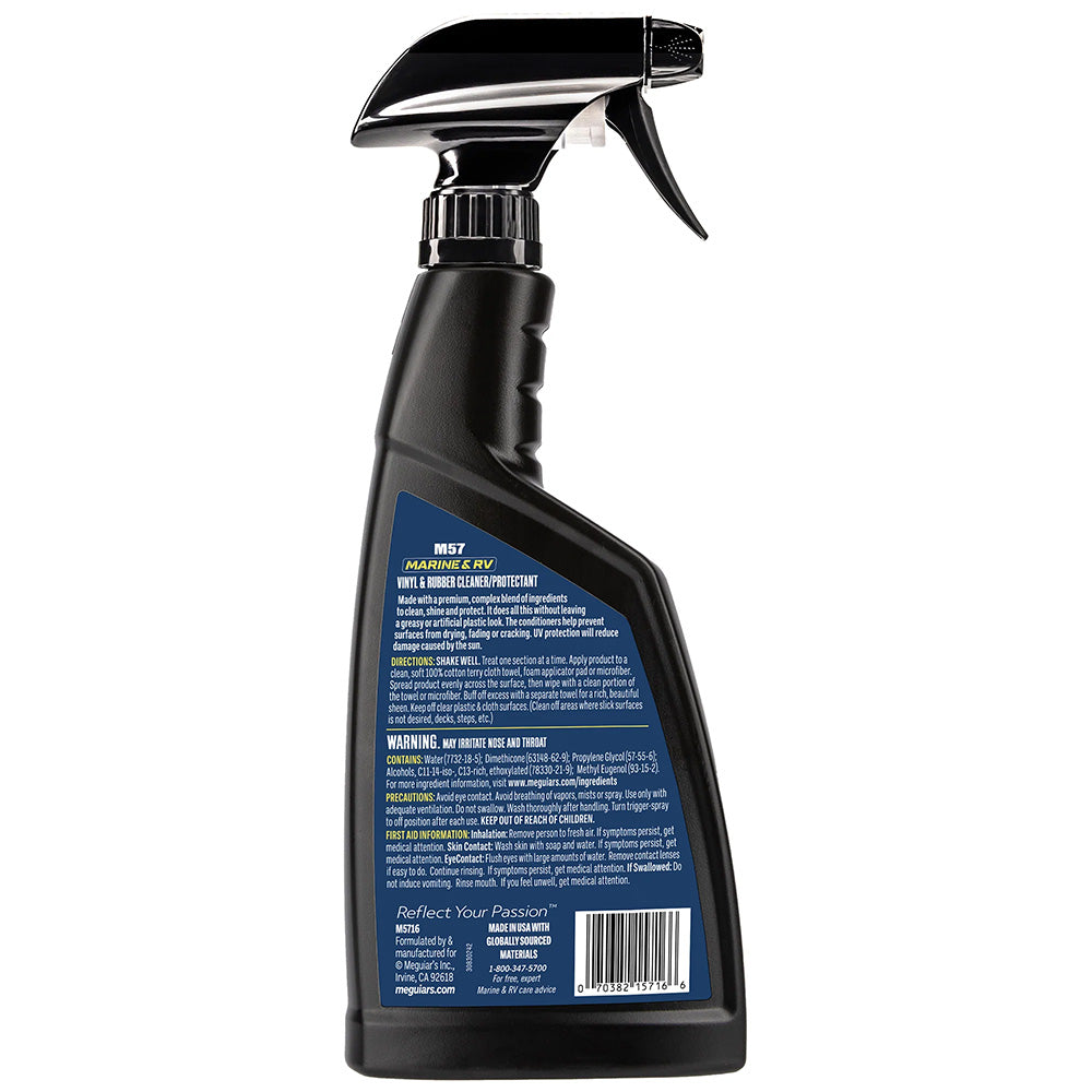 Meguiar's #57 Vinyl and Rubber Clearner/Conditioner - 16oz - Deckhand Marine Supply
