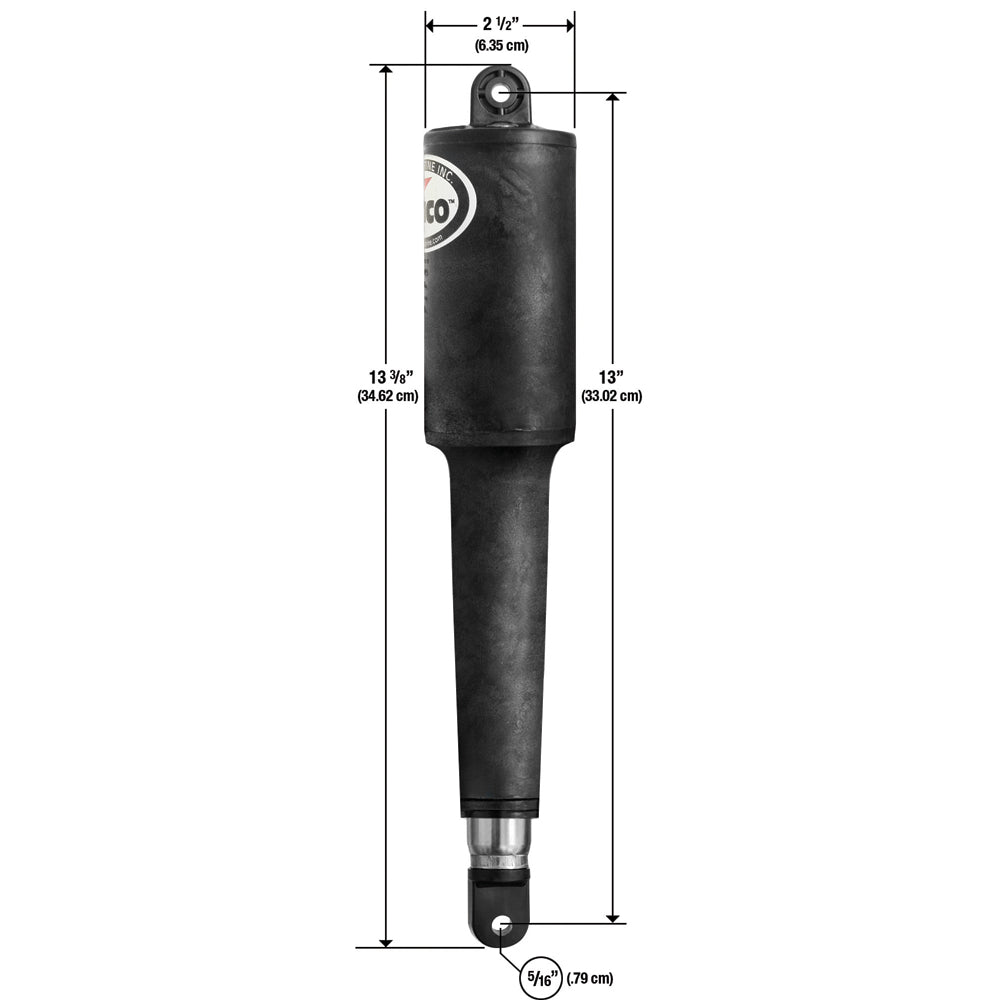 Lenco 102 Series Standard Actuator - 24V - 4-1/4" Stroke - Deckhand Marine Supply