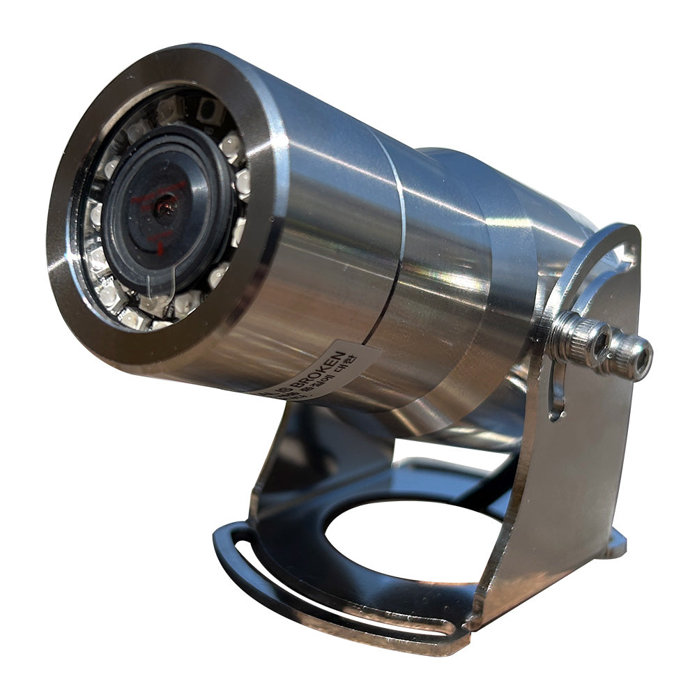 Iris 316 Stainless Steel Marine Camera  - TVL - Wide Angle - Reversible - Nitrogen Purged - Infrared - Deckhand Marine Supply
