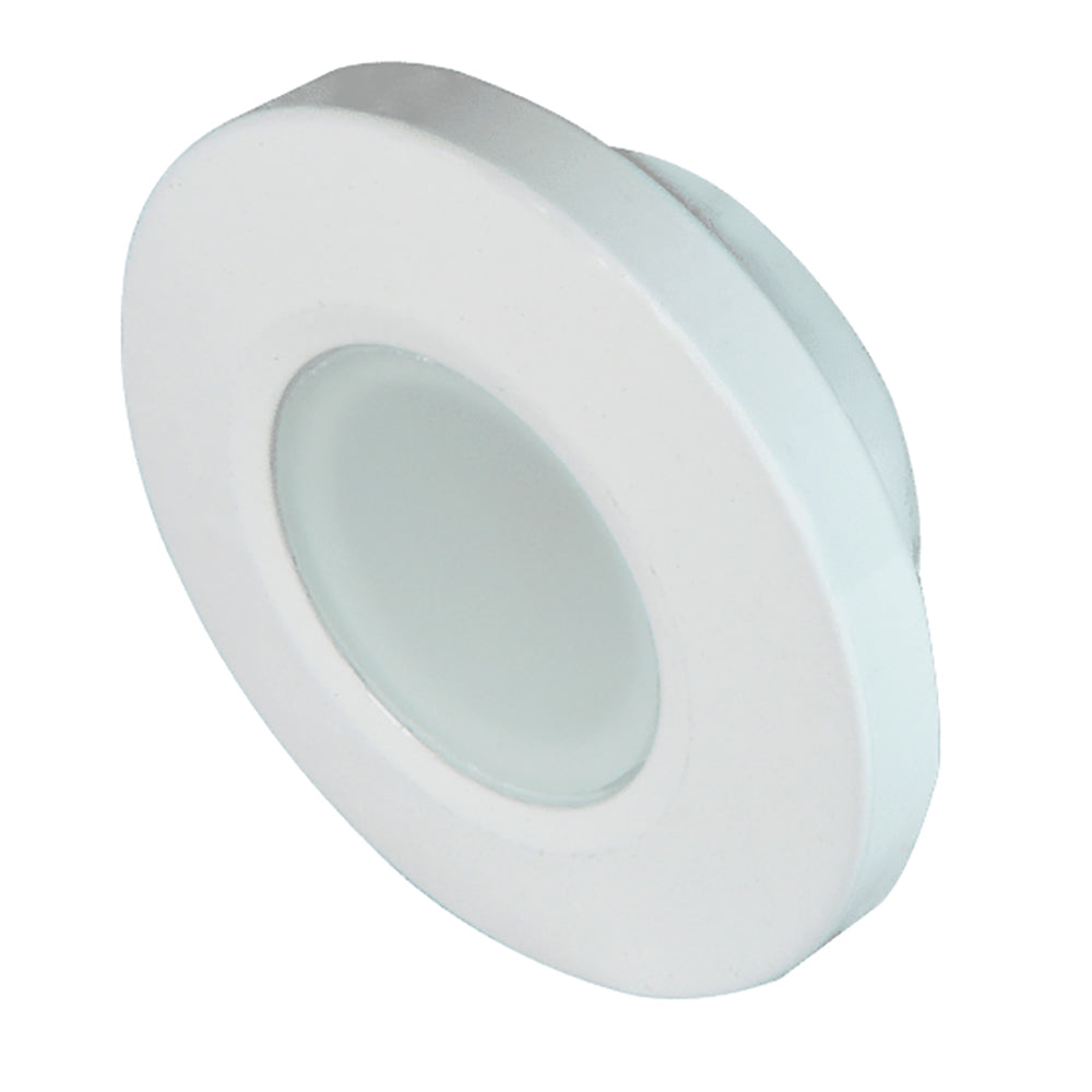 Lumitec Orbit Flush Mount Down Light Spectrum RGBW - White Housing - Deckhand Marine Supply
