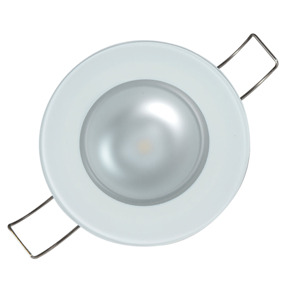Lumitec Mirage Flush Mount Down Light Spectrum RGBW - Glass Bezel - Deckhand Marine Supply