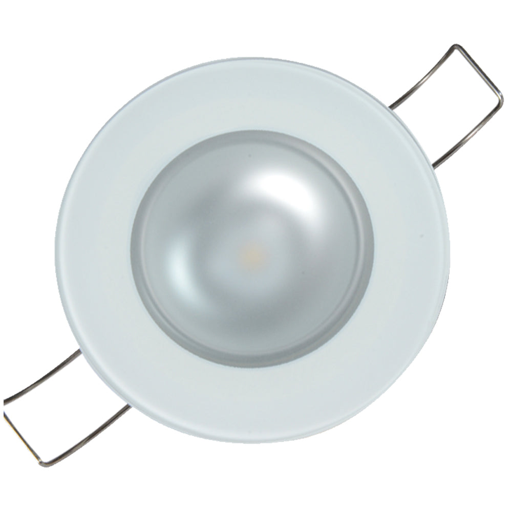 Lumitec Mirage Flush Mount Down Light Spectrum RGBW - Glass Bezel - Deckhand Marine Supply