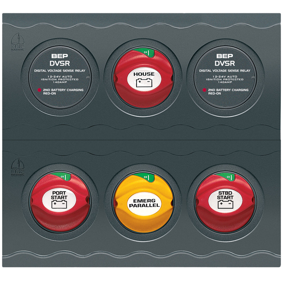 BEP Battery Management Contour Connect Panel f/Twin Engines w/VSR's - Deckhand Marine Supply