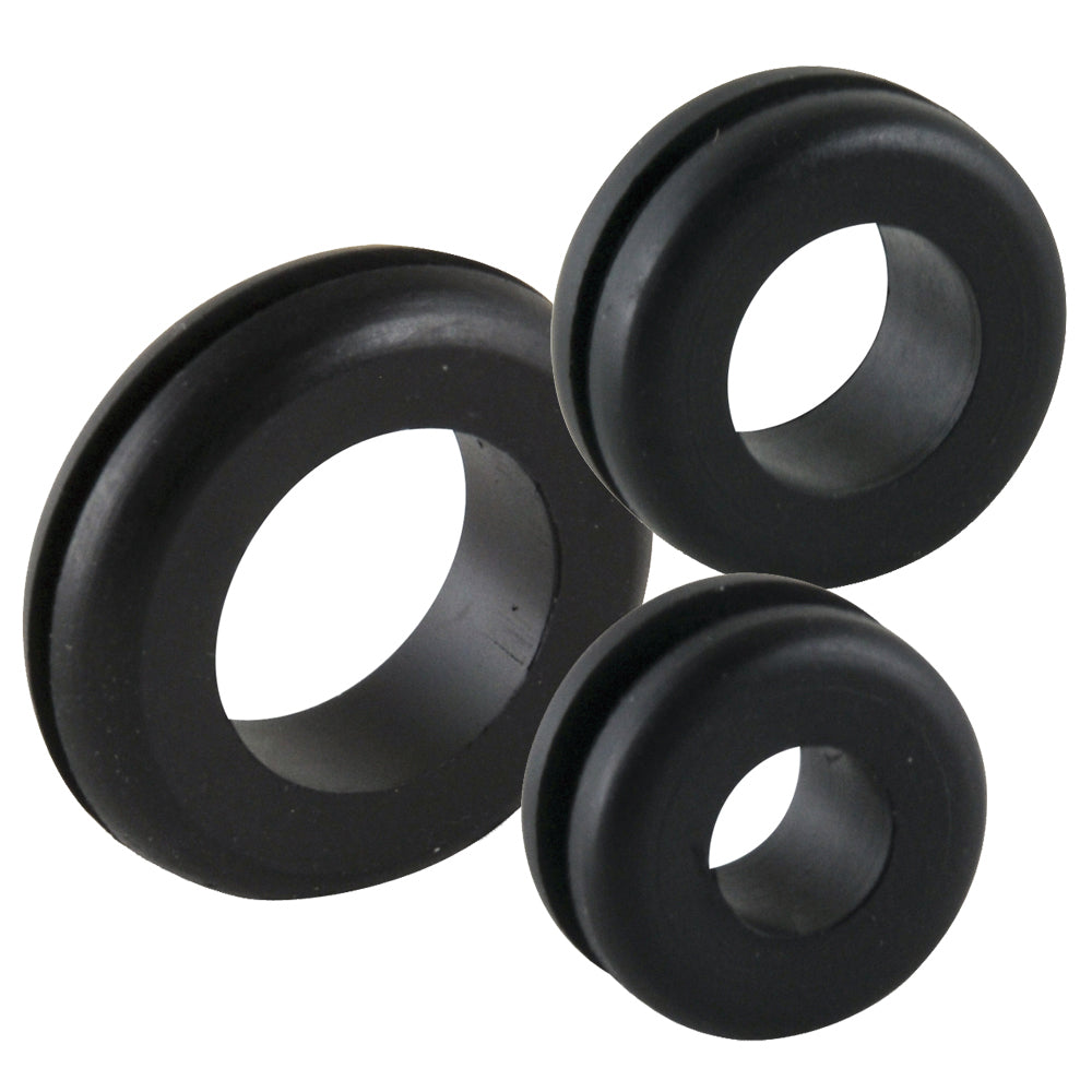Ancor Marine Grade Electrical Wire Grommets - 45 Assorted Combo Pack, 1/4" to 3/4" - Deckhand Marine Supply