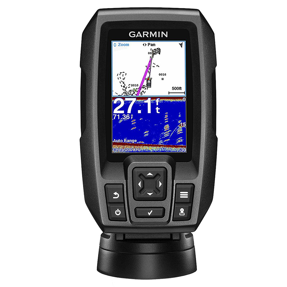 Garmin STRIKER 4 FishFinder w/4-Pin, 77/200kHz TM Transducer - Deckhand Marine Supply