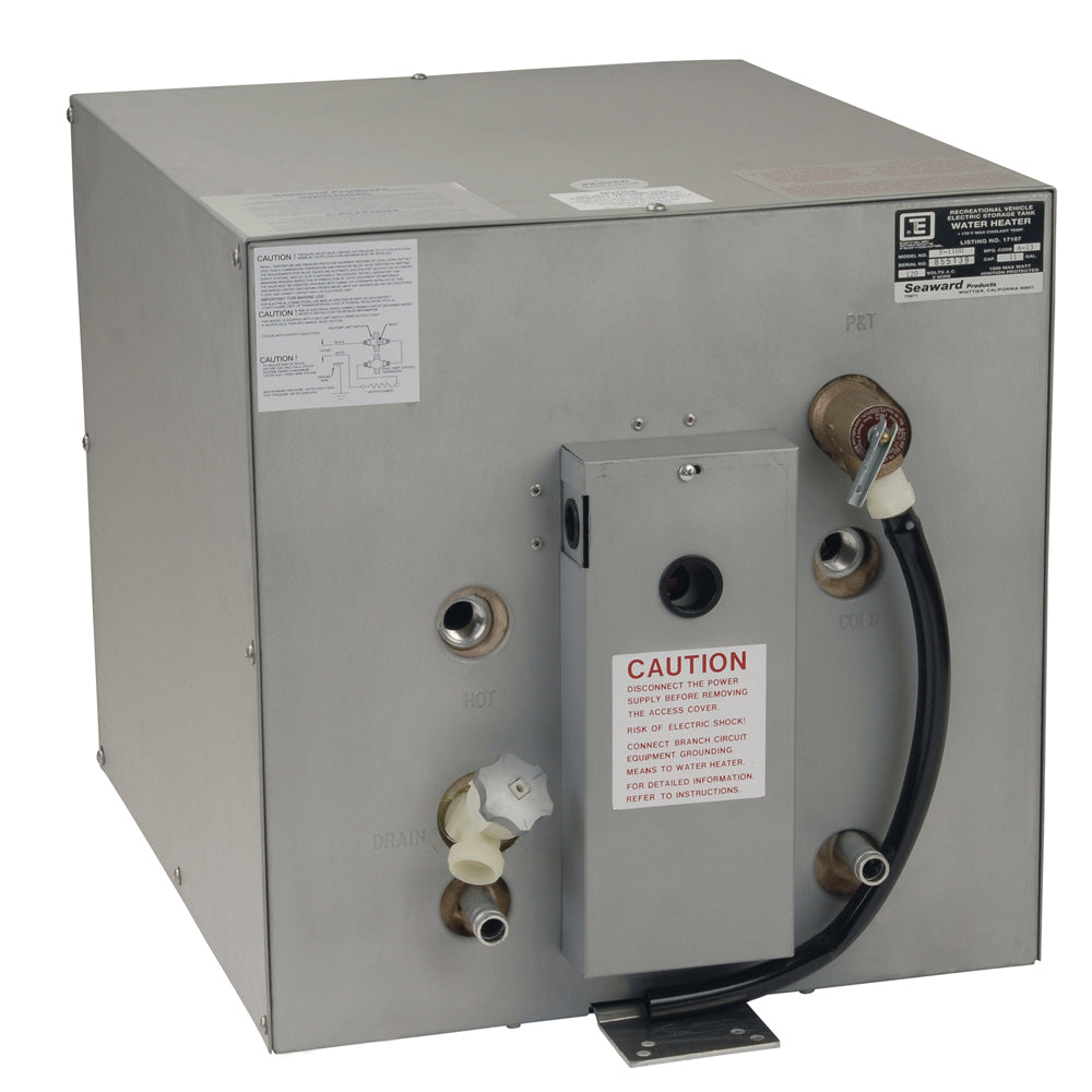 Whale Seaward 11 Gallon Hot Water Heater w/Front Heat Exchanger - Galvanized Steel - 120V - 1500W - Deckhand Marine Supply