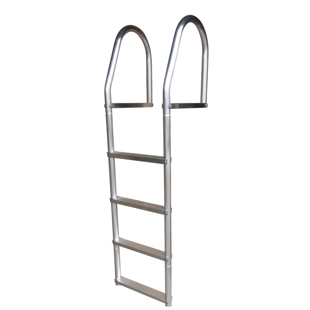 Dock Edge Fixed Eco - Weld Free Aluminum 4-Step Dock Ladder - Deckhand Marine Supply