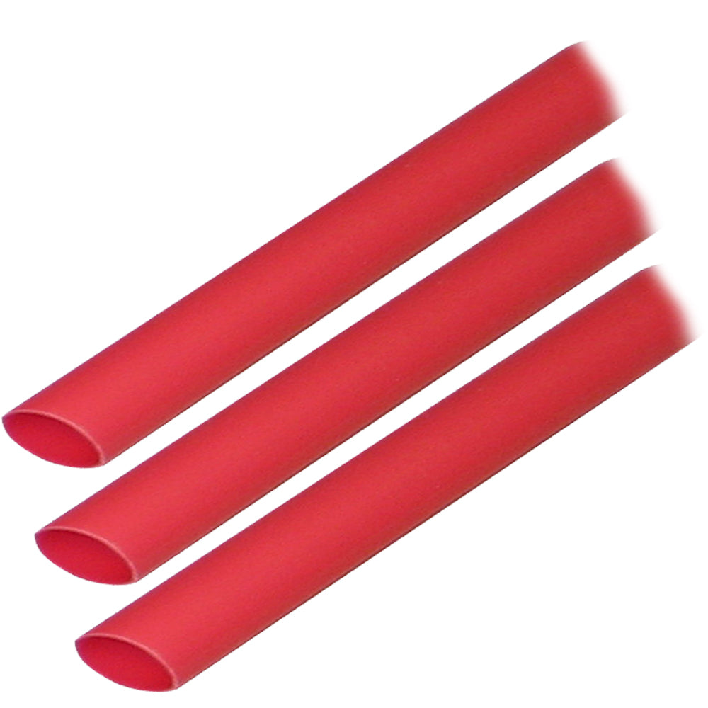 Ancor Adhesive Lined Heat Shrink Tubing (ALT) - 3/8" x 3" - 3-Pack - Red - Deckhand Marine Supply