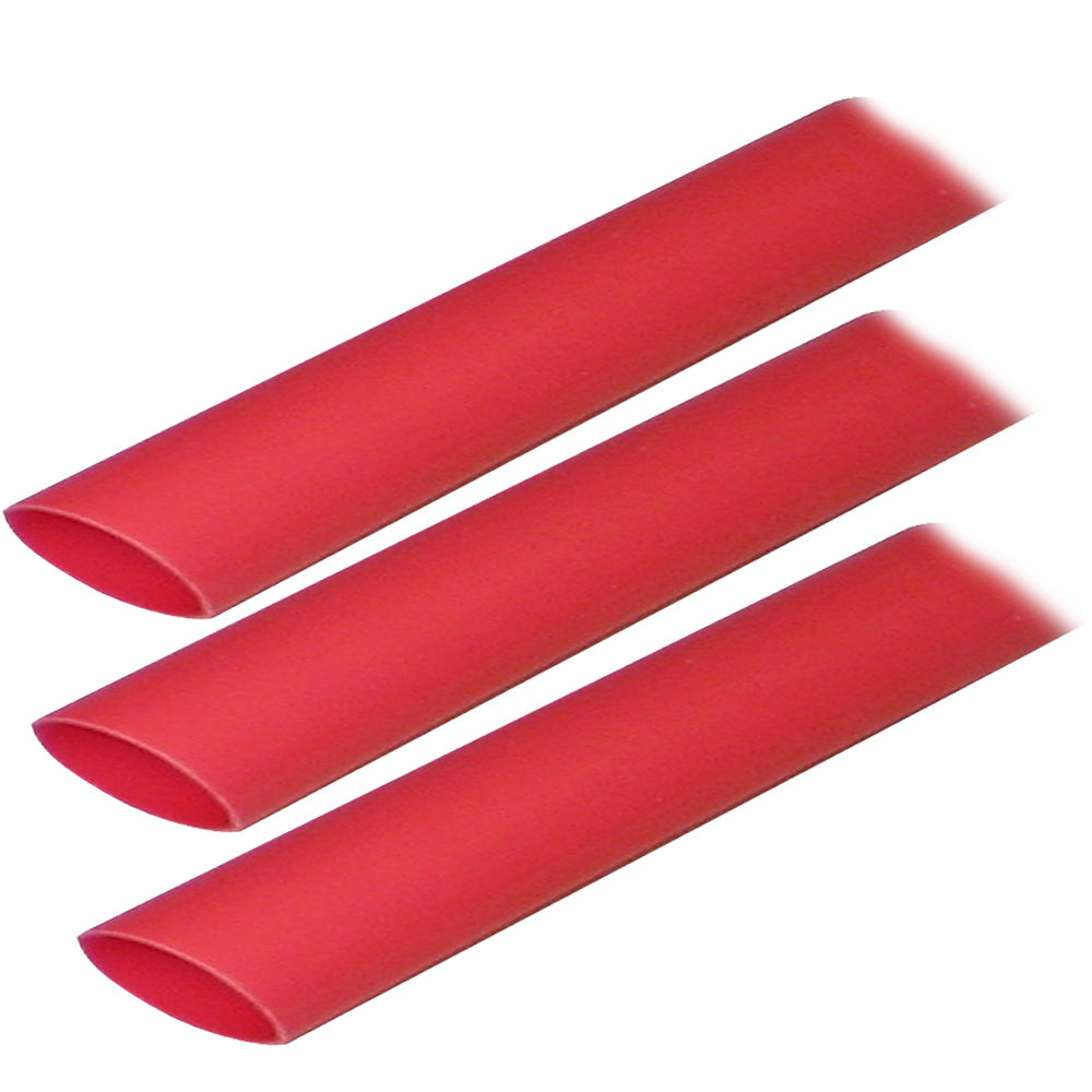 Ancor Adhesive Lined Heat Shrink Tubing (ALT) - 3/4" x 3" - 3-Pack - Red - Deckhand Marine Supply