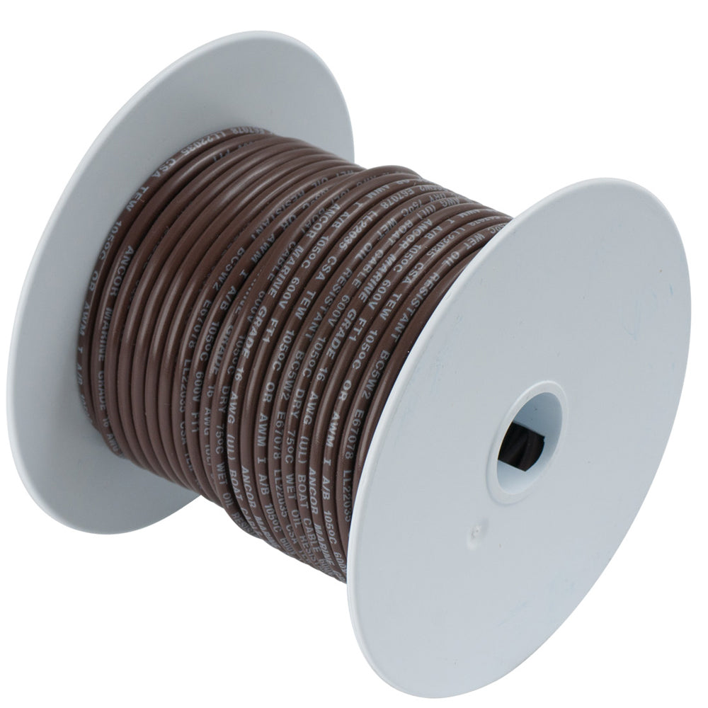 Ancor Brown 18 AWG Tinned Copper Wire - 500' - Deckhand Marine Supply