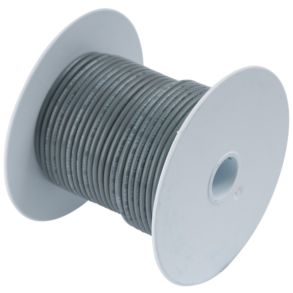 Ancor Grey 18 AWG Tinned Copper Wire - 35' - Deckhand Marine Supply