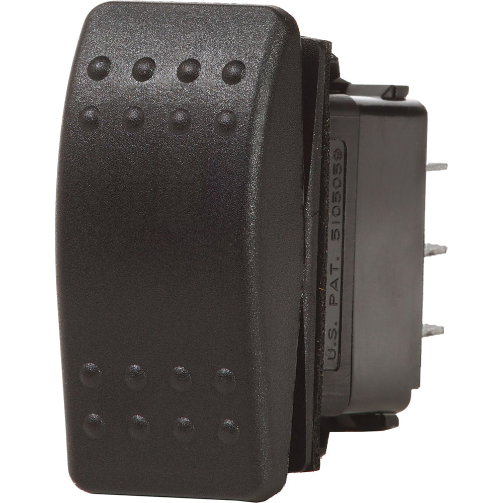 Blue Sea 7938 Contura II Switch DPDT Black - (ON)-OFF-(ON) - Deckhand Marine Supply