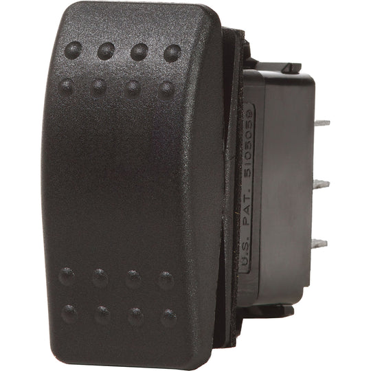 Blue Sea 7938 Contura II Switch DPDT Black - (ON)-OFF-(ON) - Deckhand Marine Supply
