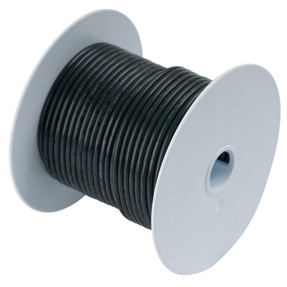 Ancor Black 1/0 AWG Tinned Copper Battery Cable - 25' - Deckhand Marine Supply