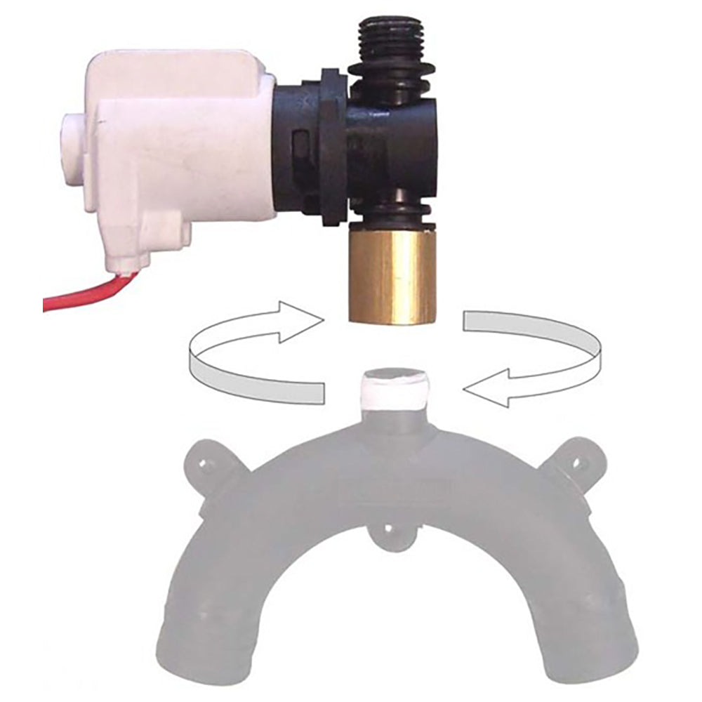 Jabsco Vented Loop Solenoid Valve f/37010 Series Toilet - Deckhand Marine Supply
